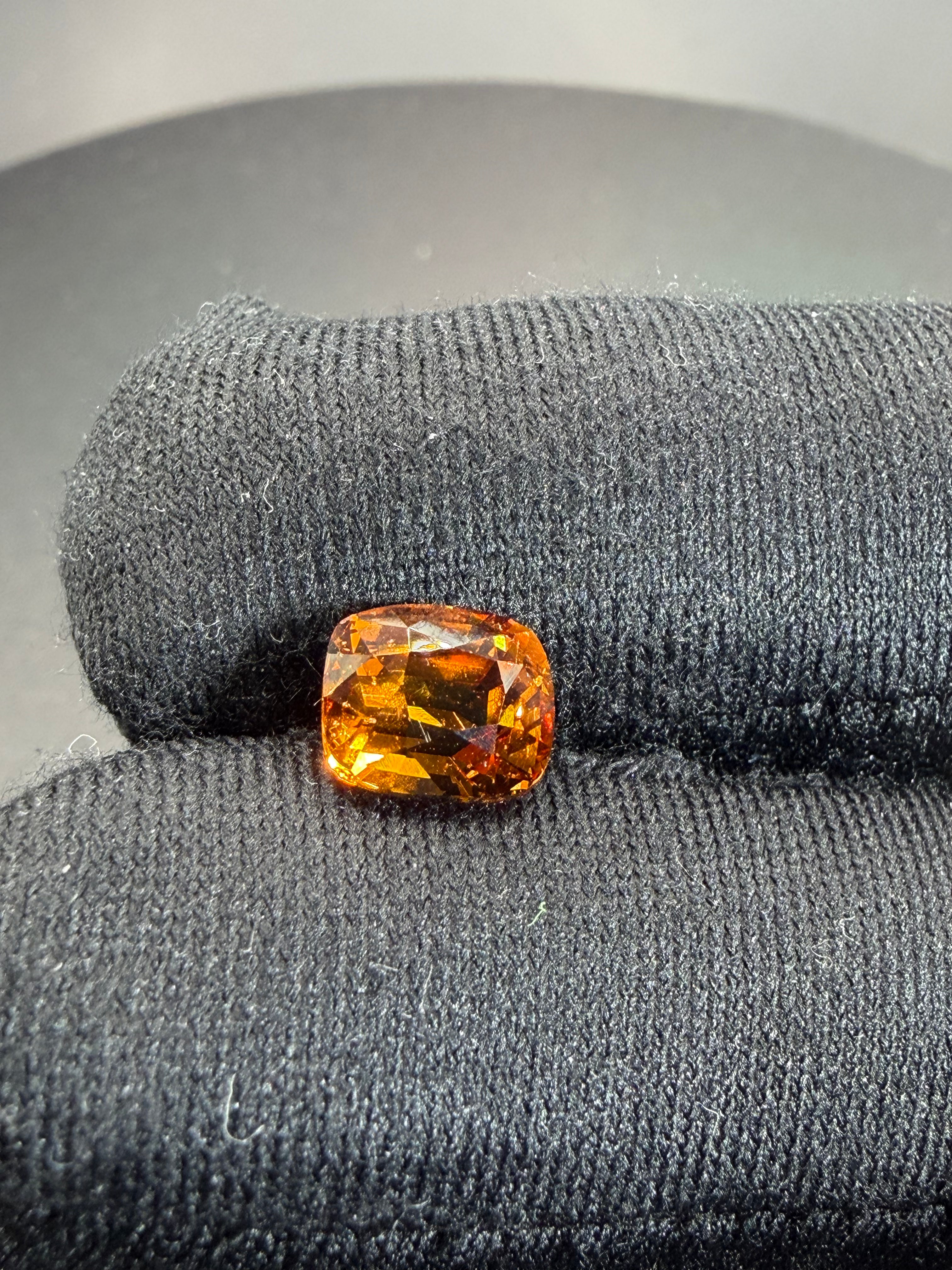 Vivid Orange Spessartite Garnet  3.02 ct