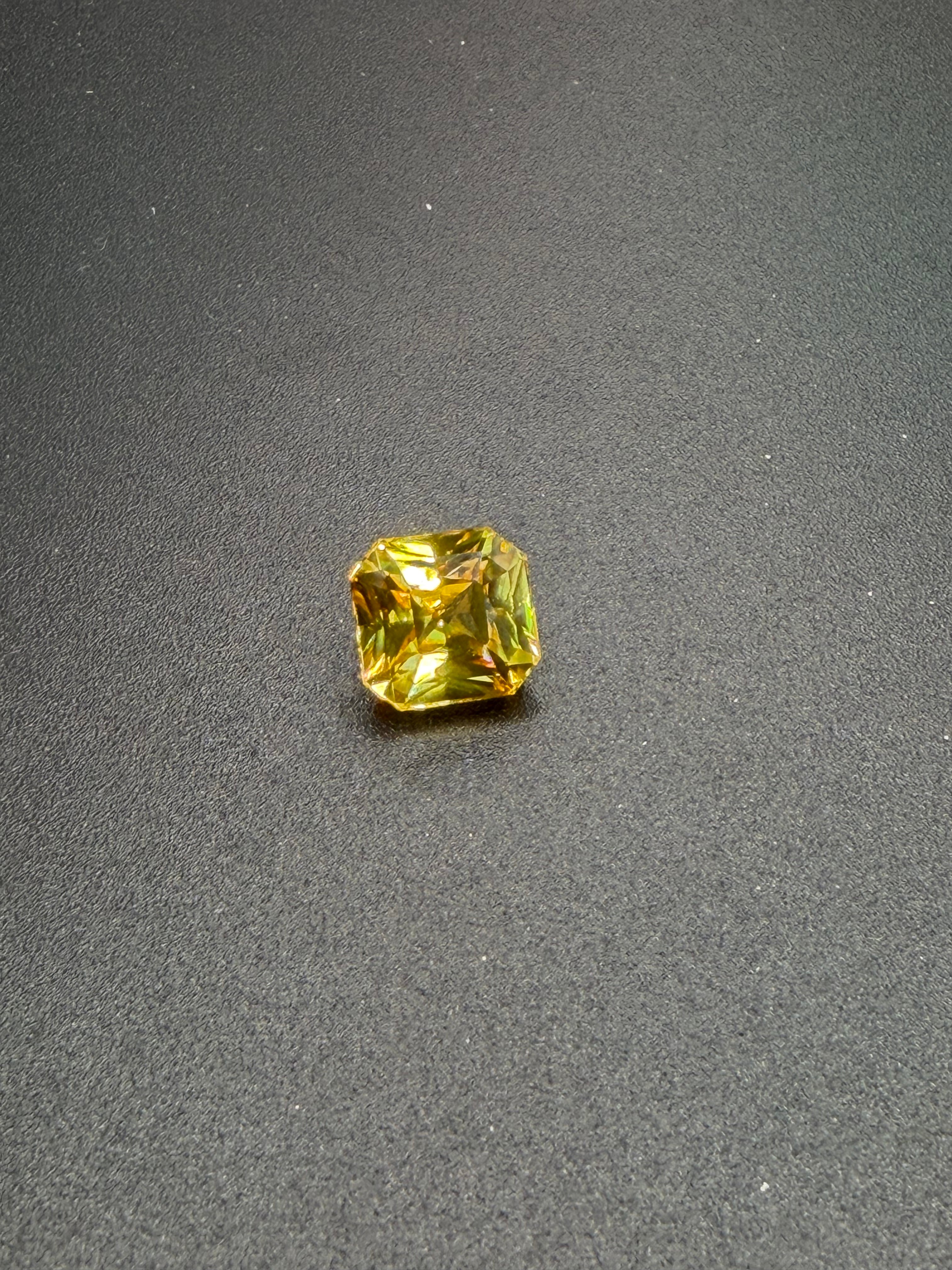 Vivid Yellow Zircon 7.23 ct