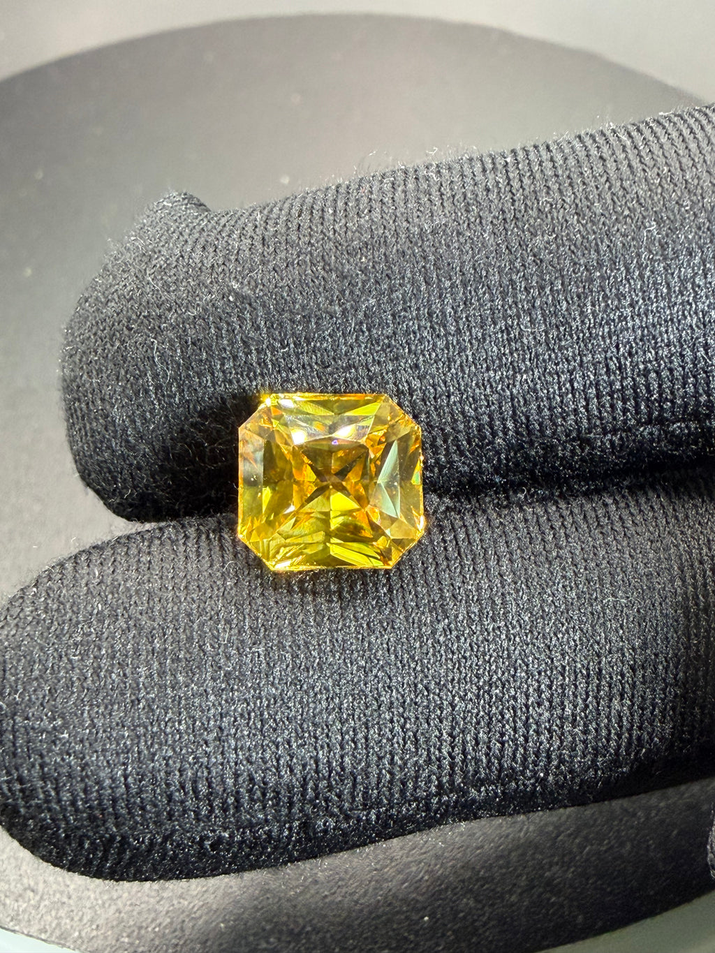 Vivid Yellow Zircon 7.23 ct