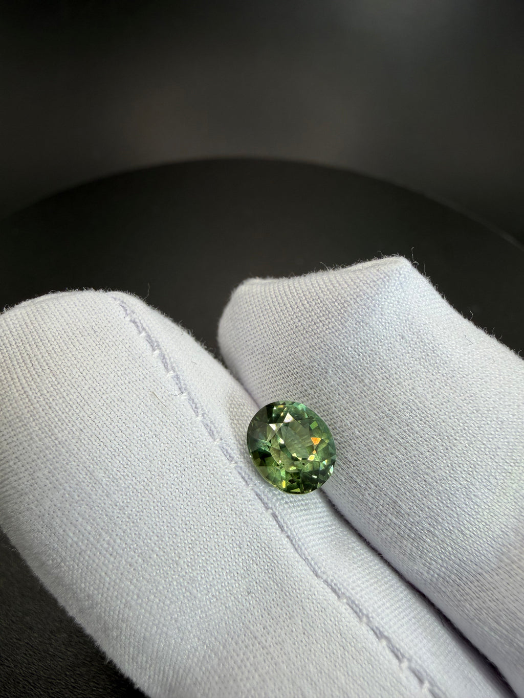 Vivid Bluish Green Sapphire  1.66 ct