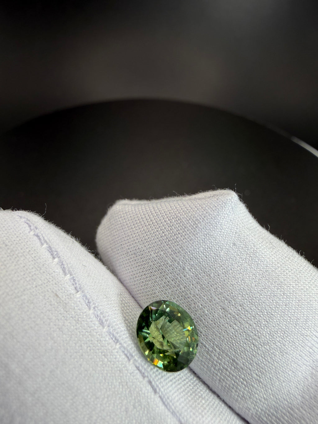 Vivid Bluish Green Sapphire  1.66 ct