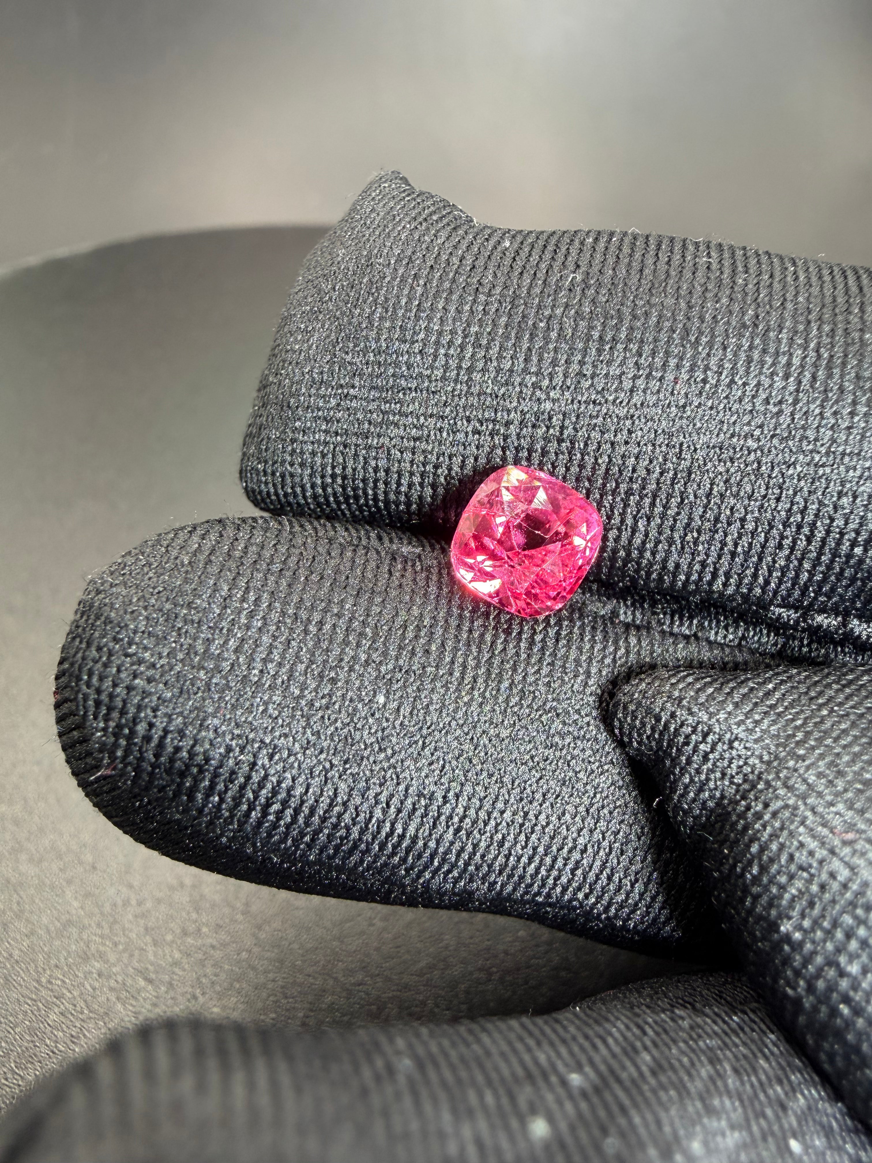 Vivid Orangish Pink Spinel  2.15 ct