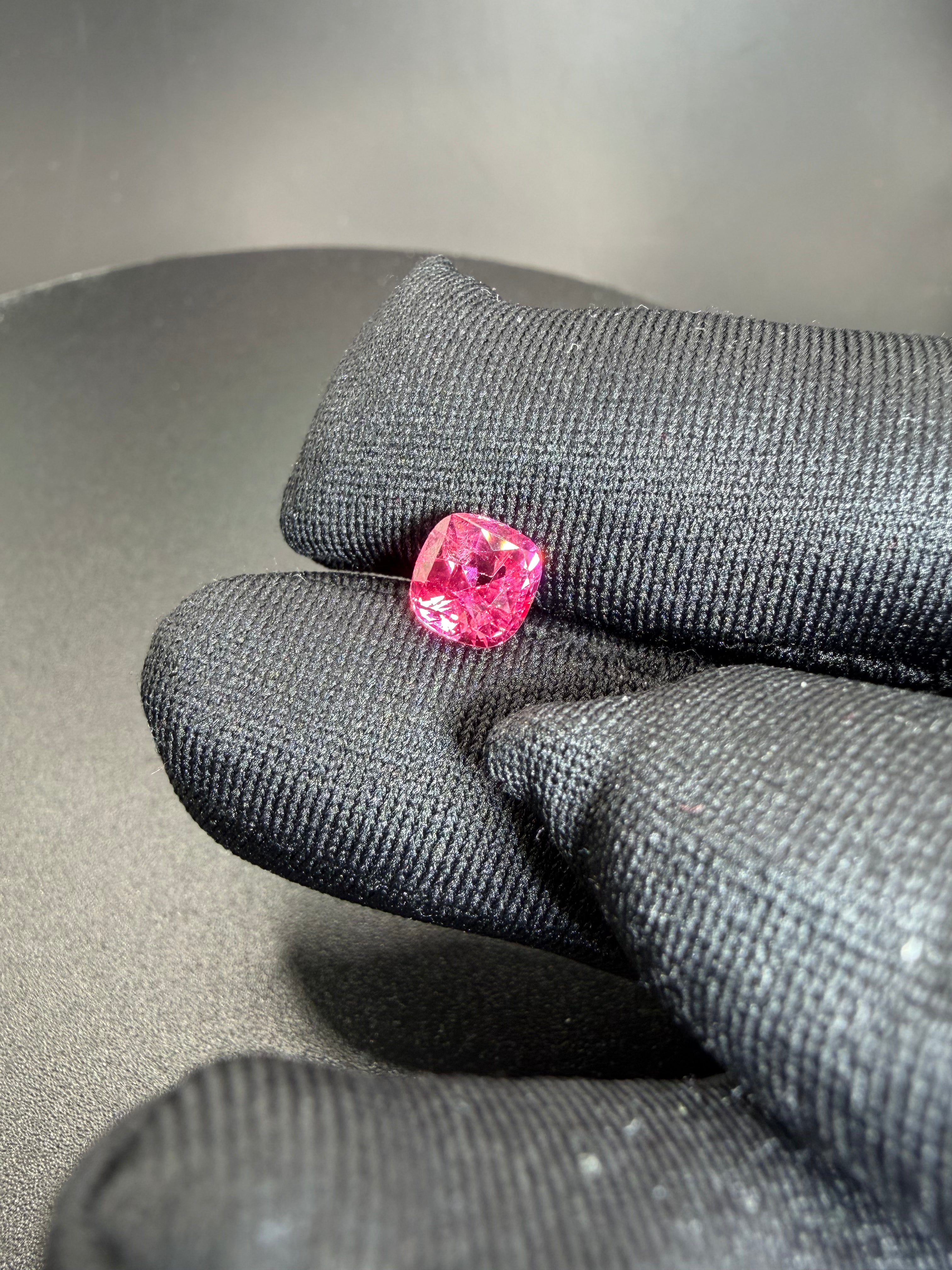 Vivid Orangish Pink Spinel  2.15 ct