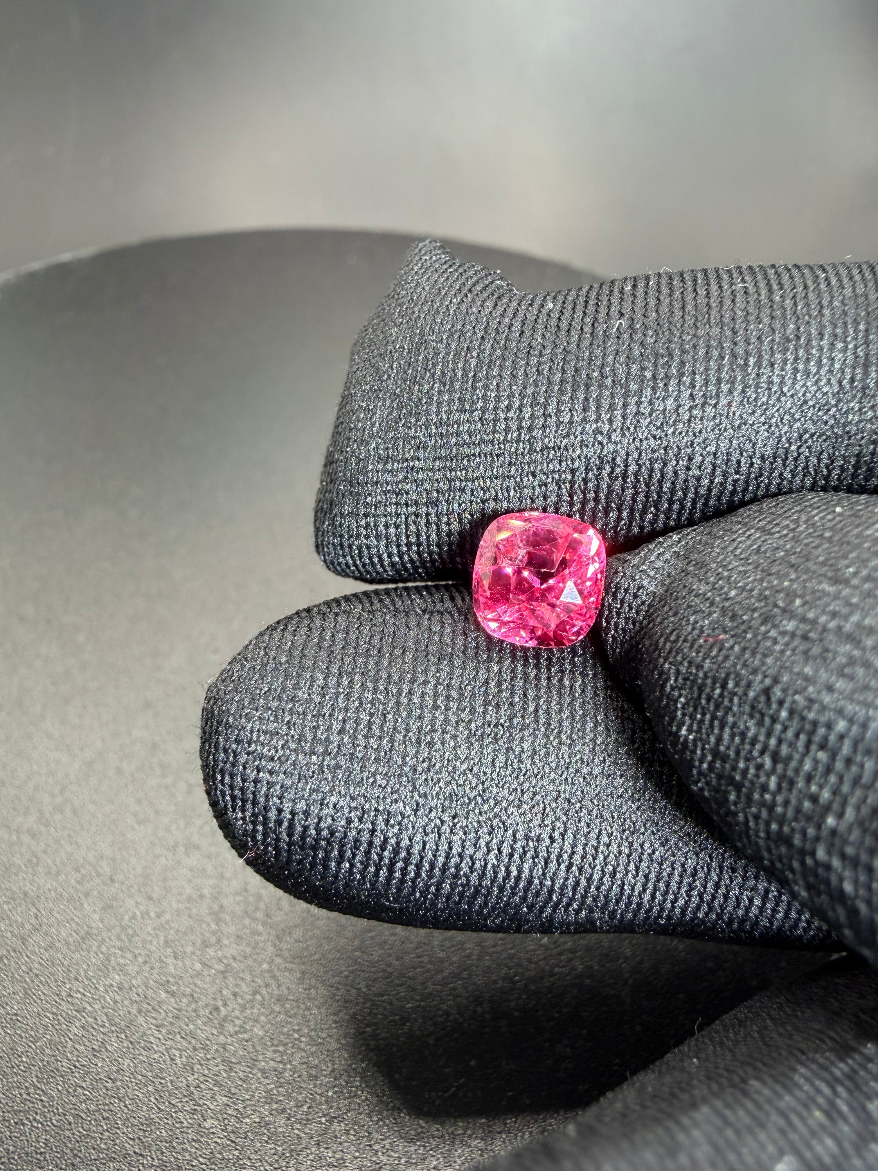 Vivid Orangish Pink Spinel  2.15 ct