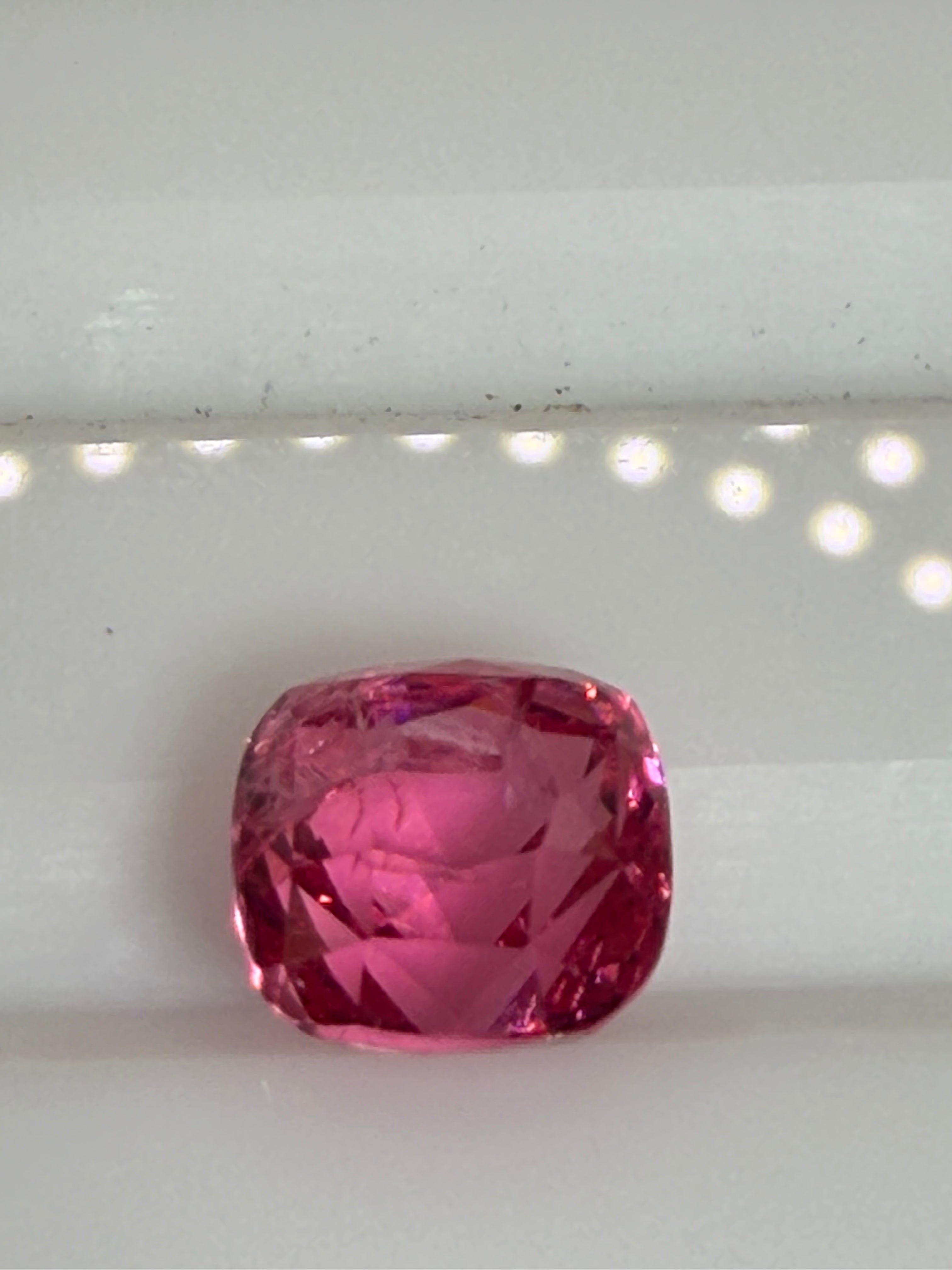 Vivid Orangish Pink Spinel  2.15 ct