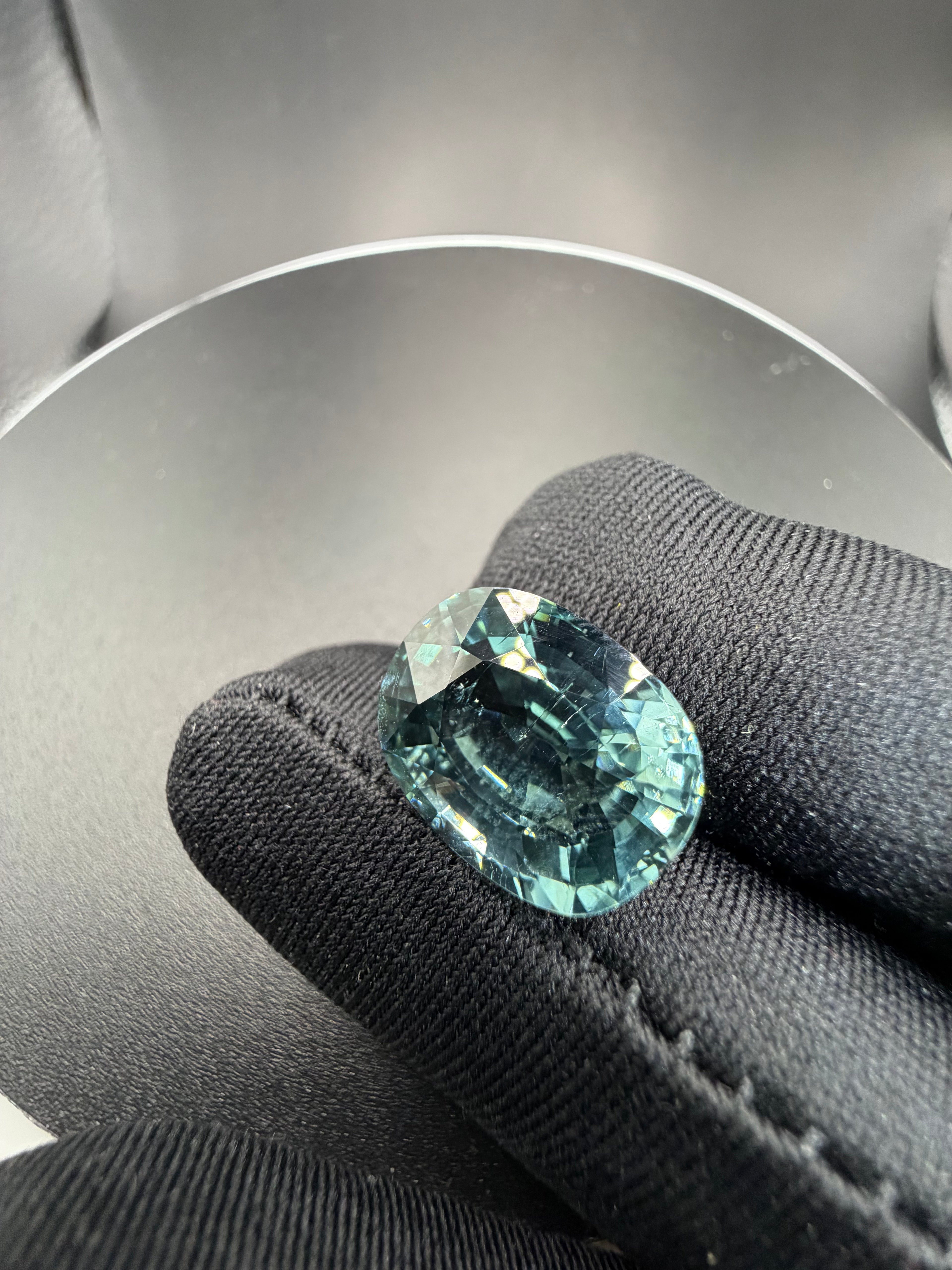 Blue-Green Tourmaline  12.69 ct