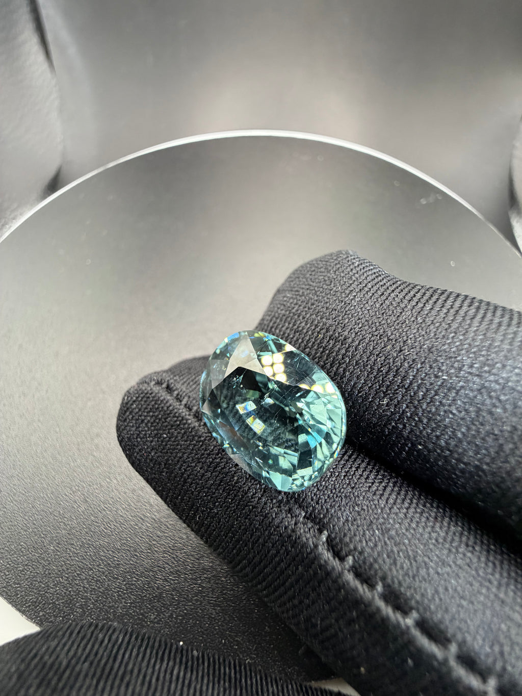 Blue-Green Tourmaline  12.69 ct
