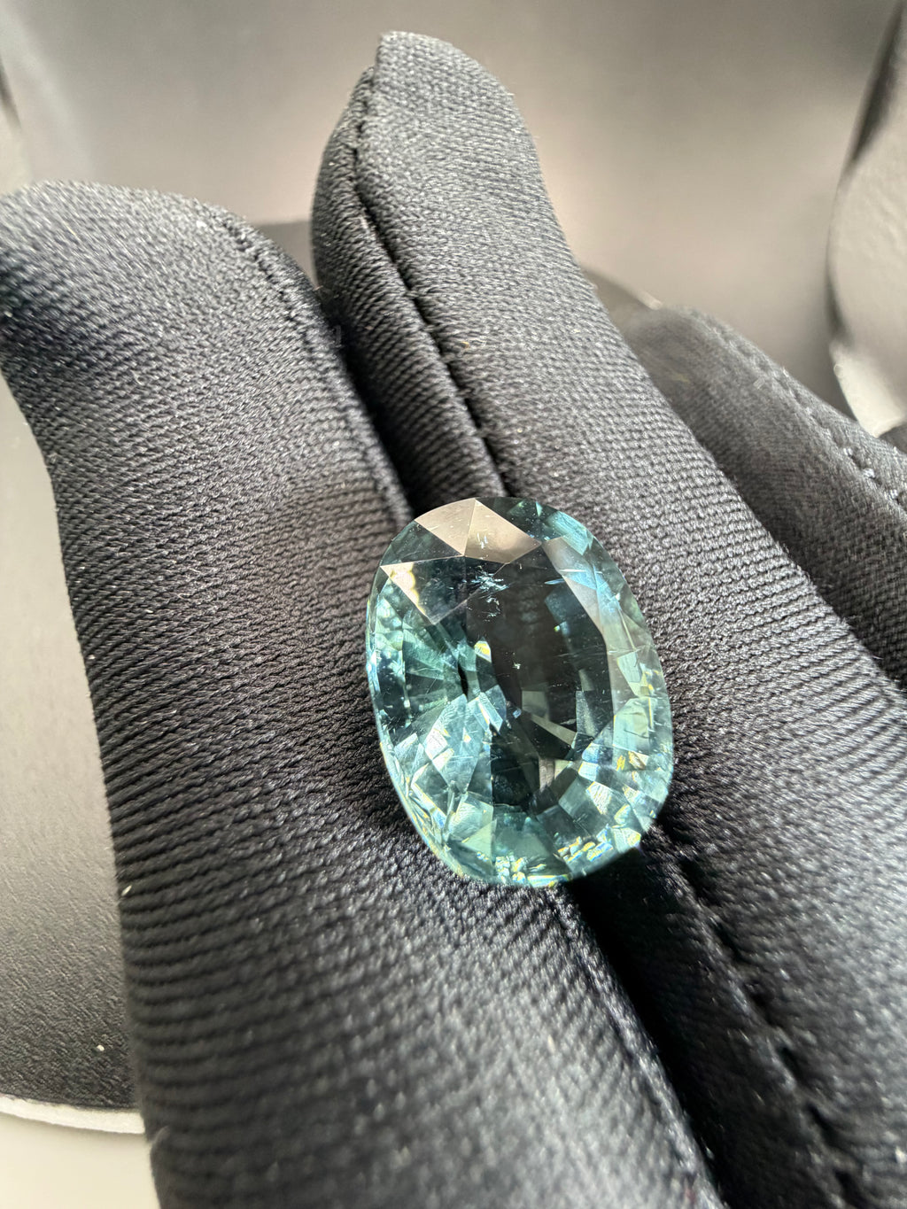 Blue-Green Tourmaline  12.69 ct