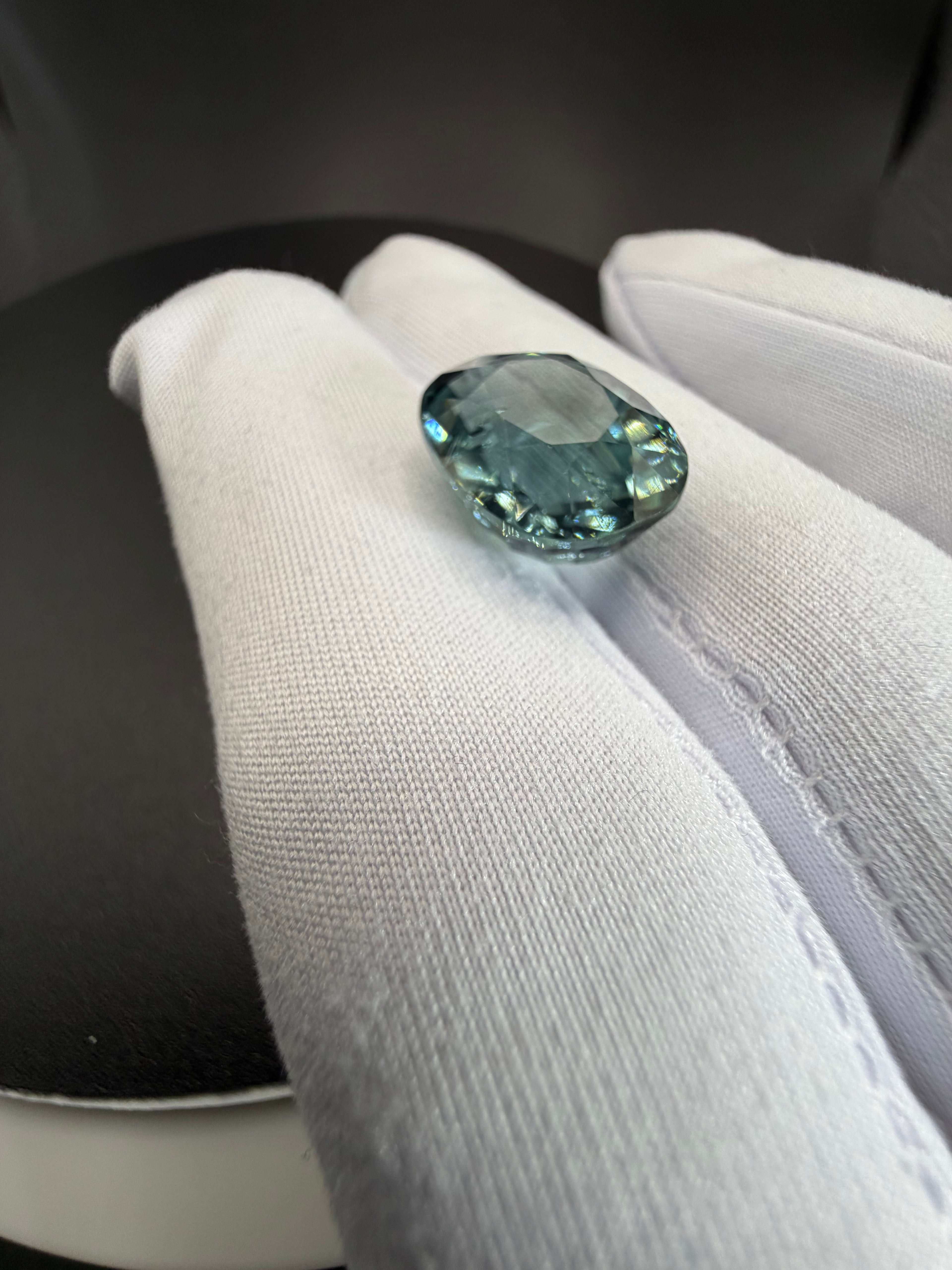 Blue-Green Tourmaline  12.69 ct