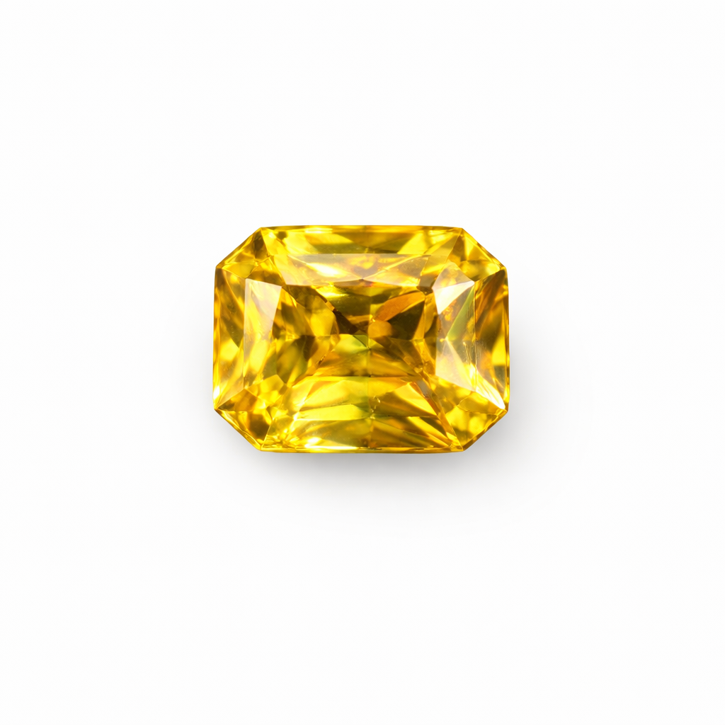 Vivid Yellow Zircon 7.23 ct