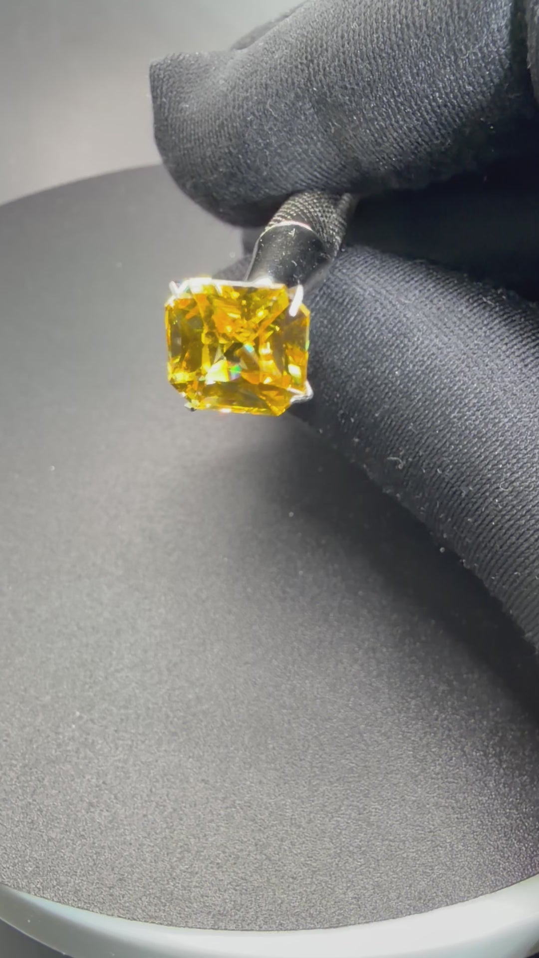 Vivid Yellow Zircon 7.23 ct
