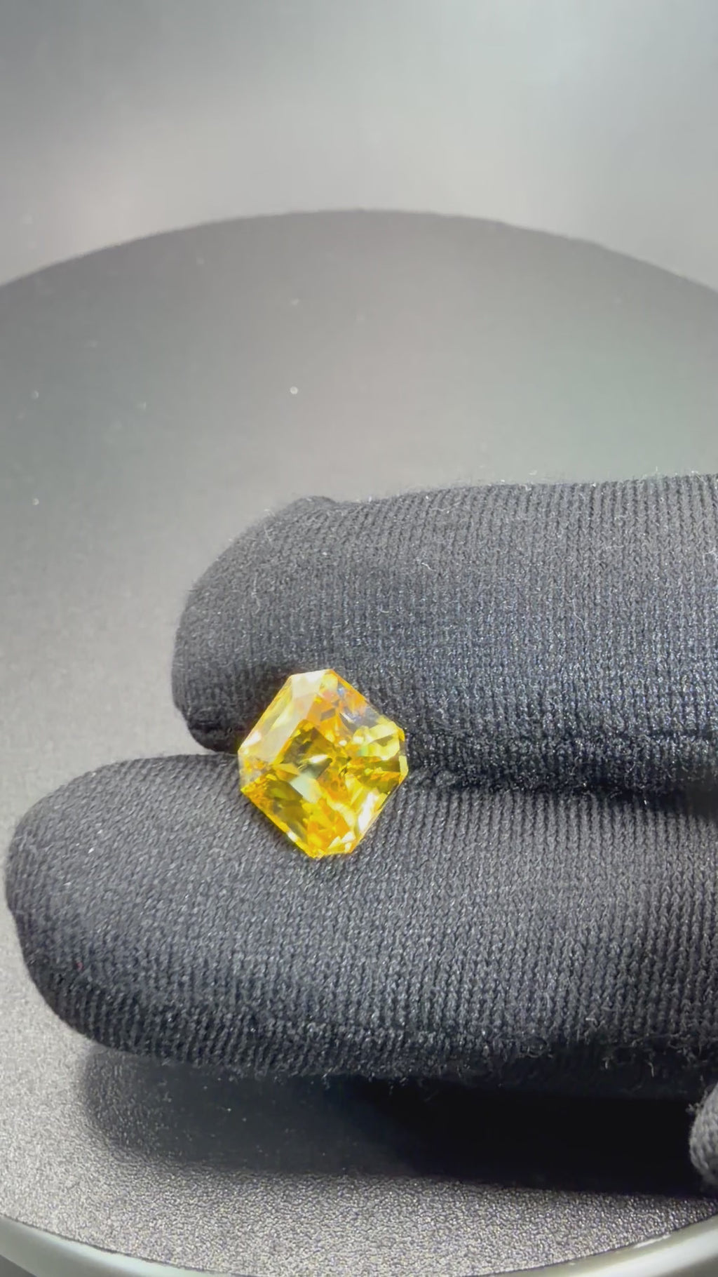 Vivid Yellow Zircon 7.23 ct