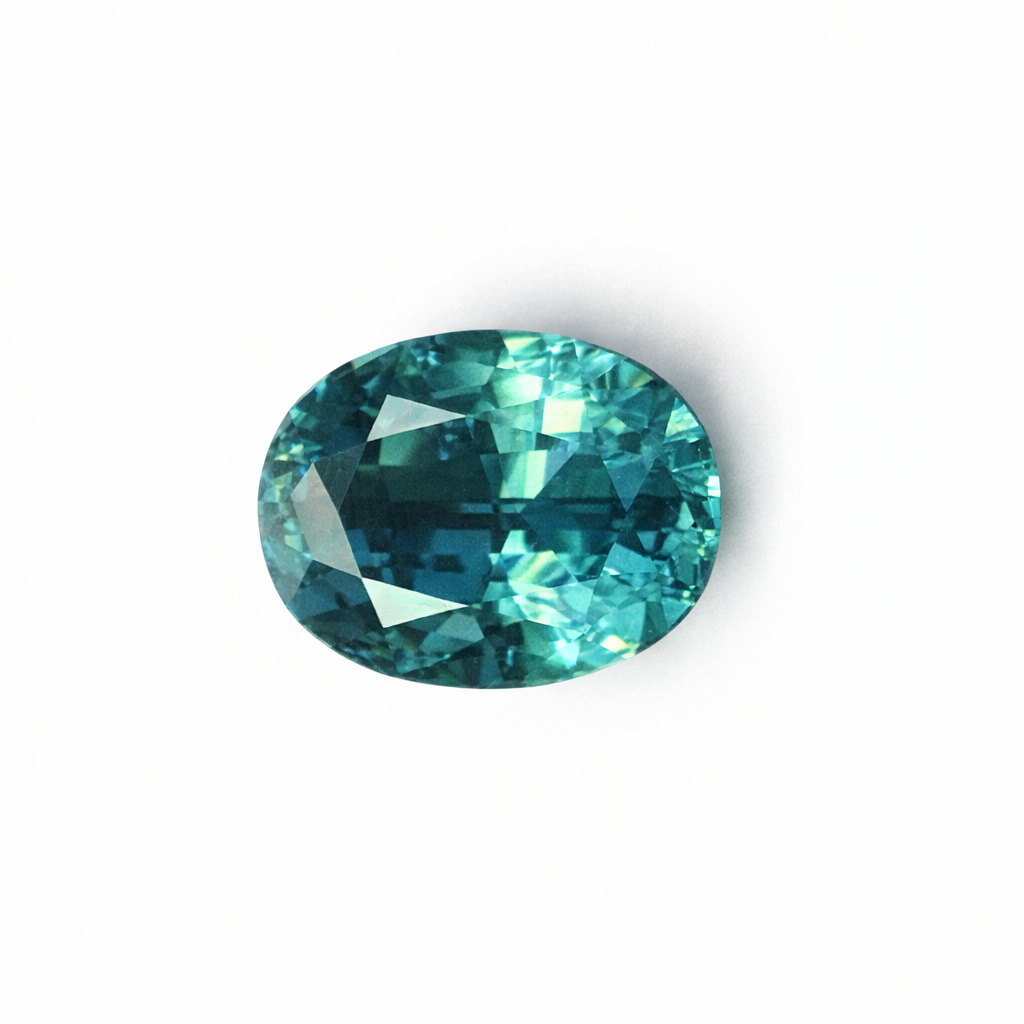 Blue-Green Tourmaline  12.69 ct