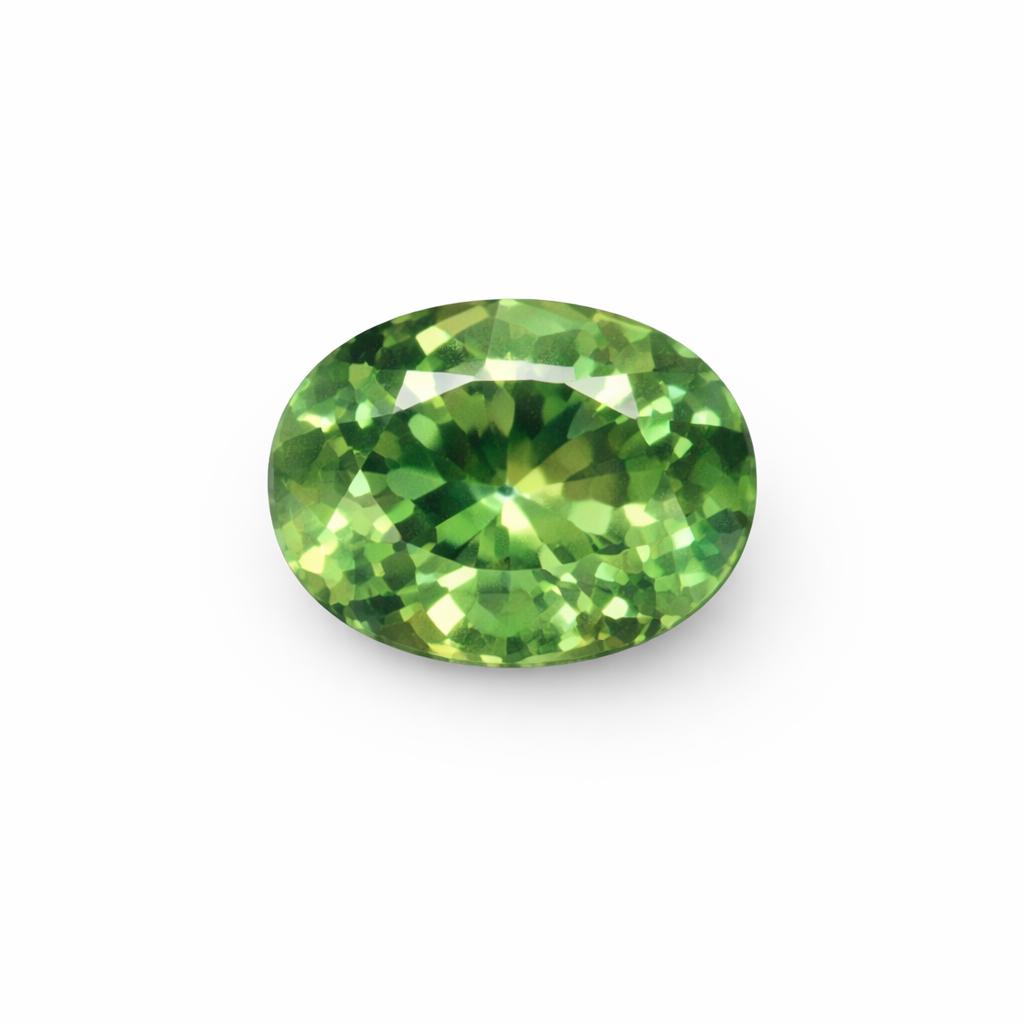 Vivid Bluish Green Sapphire  1.66 ct